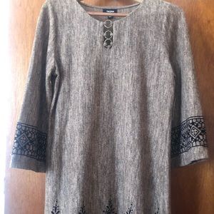 Cotton mid knee dress